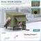 Show in main carousel: Yitahome Winter Waterproof Nylon Outdoor Heated Cat House, Green, 16.5 x 13.8 x 18.9-in slide 4 of 9