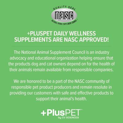 Show full view: +PlusPET Broad Spectrum Hemp Extract Mint Flavored Soft Chew Oral Health Supplement for Dogs, 30 count slide 6 of 9