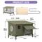 Show in main carousel: Wooflex Heated Outdoor Insulated Waterproof Feral Winter Cat House with Heating Pad & Escape Door, Green, 23.6 × 15.7 × 20.5-in slide 4 of 10