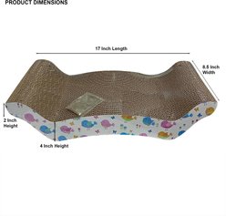 PetRageous Designs Early Bird Corrugated W-Shaped Lounge Cat Scratcher slide 2 of 3