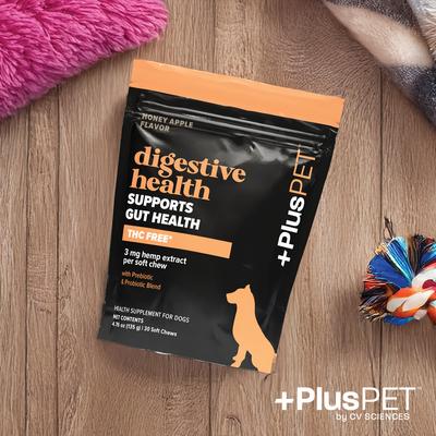 Show full view: +PlusPET Broad Spectrum Hemp Apple Flavored Extract Soft Chew Digestive Health Supplement for Dogs, 30 count slide 5 of 9
