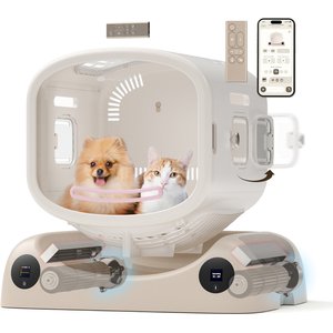 Pety SMILE ペットドライヤーハウス PS-030 PETSNOWY Smile Pet Dryer Box, Cream, Large - Chewy.com