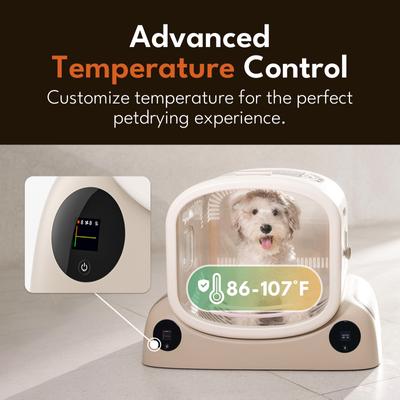 Show full view: PetSnowy Smile Pet Dryer Box, Cream, Large slide 4 of 10