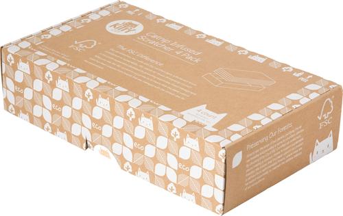 Show full view: Kitty City Sustainability FSC Cat Scratcher, 4 pack slide 3 of 9