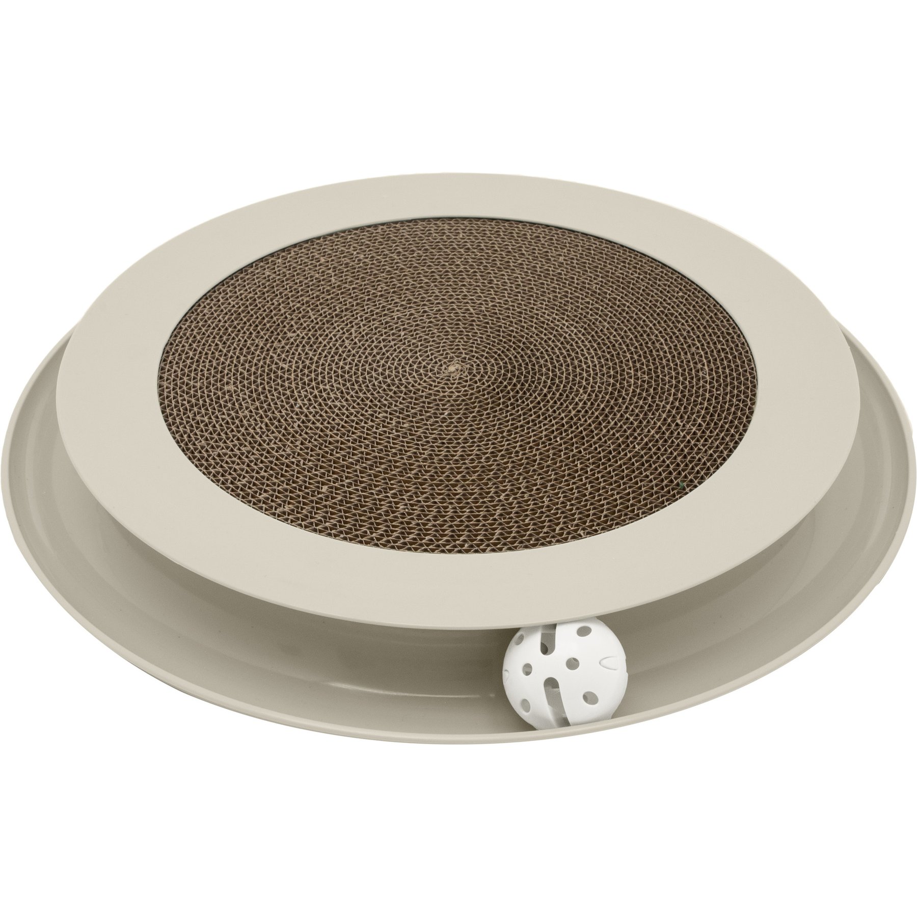 Kitty City Ball Track Cat Scatcher, Tan