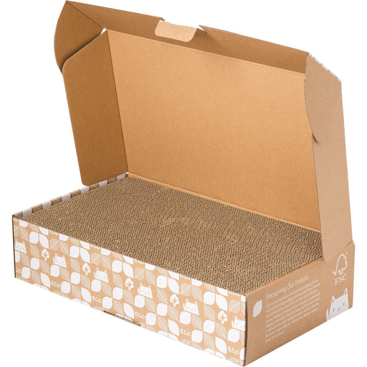 Kitty City Sustainability FSC Cat Scratcher, 4 pack