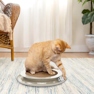 Show full view: Kitty City Ball Track Cat Scatcher, Tan slide 5 of 8