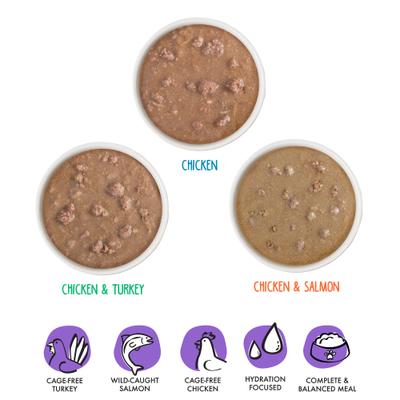 Show full view: BFF Oh My Gravy! Yippy Ki Yay Yellow Gravies! Variety Pack Grain-Free Wet Cat Food, 2.8-oz pouch, case of 12 slide 6 of 13