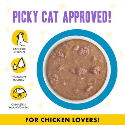 Show full view: BFF OMG Charge Me Up! Chicken in Gravy Wet Cat Food, 2.8-oz pouch, 12 count slide 5 of 13