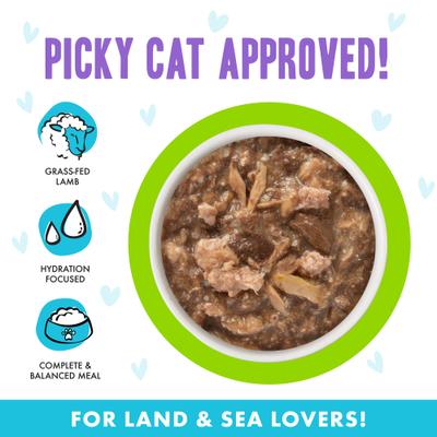 Show full view: BFF OMG Shazaam! Lamb & Tuna Dinner in Gravy Grain-Free Cat Food Pouches, 2.8-oz, pack of 12 slide 5 of 12