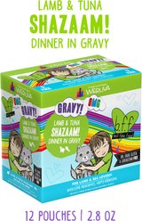 BFF OMG Shazaam! Lamb & Tuna Dinner in Gravy Grain-Free Cat Food Pouches, 2.8-oz, pack of 12 slide 2 of 9