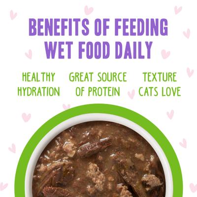 Show full view: BFF Tuna & Lamb Luv Ya Dinner in Gravy Wet Cat Food Pouches, 3-oz, case of 12 slide 7 of 13