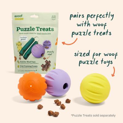 Show full view: Woof Flyball Fetch Ball & Fits Standard Launchers Interactive Dog Toy, Lavender, 1 count slide 7 of 9