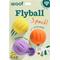 Show in main carousel: Woof Flyball Fetch Ball & Fits Standard Launchers Interactive Dog Toy, Lavender/Orange/Yellow, 3 count slide 1 of 10