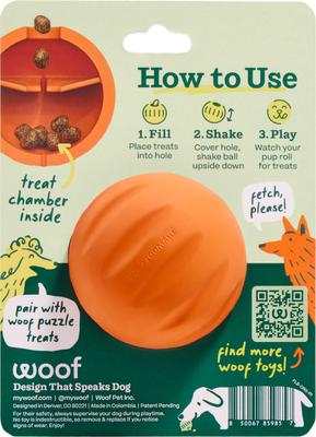 Show full view: Woof Flyball Fetch Ball & Fits Standard Launchers Interactive Dog Toy, Orange, 1 count slide 3 of 10