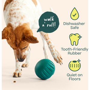 Woof Walkabout Dog Puzzle Toy & Slow-Feeder Kibble Dispenser, Green, Large