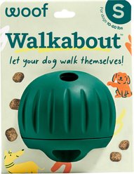 Woof Walkabout Dog Puzzle Toy & Slow-Feeder Kibble Dispenser, Green, Small