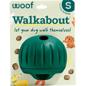 Woof Walkabout Dog Puzzle Toy & Slow-Feeder Kibble Dispenser, Green, Small