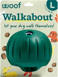 Woof Walkabout Dog Puzzle Toy & Slow-Feeder Kibble Dispenser, Green, Large slide 1 of 9