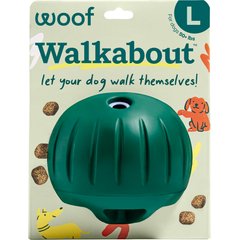Woof Walkabout Dog Puzzle Toy & Slow-Feeder Kibble Dispenser, Green, Large