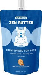 Zen Frenz Zen Butter Peanut Butter Spread Calming Supplement with Resealable Pouch for Pets, 20-oz