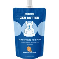 Zen Frenz Zen Butter Peanut Butter Spread Calming Supplement with Resealable Pouch for Pets, 20-oz
