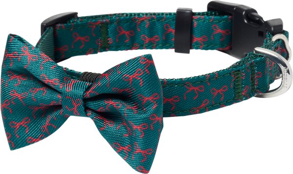 Frisco Bows Print Dog Collar with Removable Bow