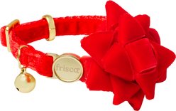 Frisco Cat Collar with Bell and Removable Gift Bow, 8 to 12-in neck, 3/8-in wide