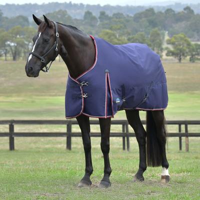 Show full view: WeatherBeeta ComFiTec Essential Standard Neck 50G Horse Turnout, Navy/Burgundy, 75-in slide 2 of 6
