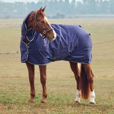 Show full view: WeatherBeeta ComFiTec Tyro Combo Neck 220G Horse Turnout, Navy/Charcoal, 81-in slide 2 of 8