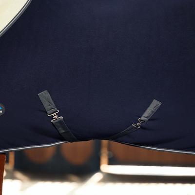 Show full view: WeatherBeeta Sherpa Fleece Standard Neck Horse Cooler, Navy/Charcoal, 75-in slide 3 of 6