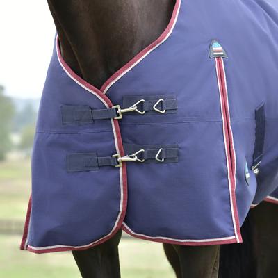 Show full view: WeatherBeeta ComFiTec Essential Standard Neck 50G Horse Turnout, Navy/Burgundy, 75-in slide 3 of 6
