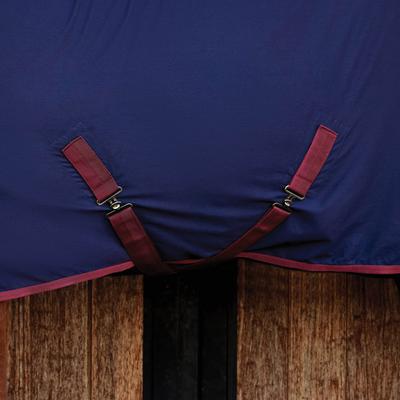 Show full view: WeatherBeeta Cotton Standard Neck Horse Sheet, Navy/Burgundy, 75-in slide 4 of 6