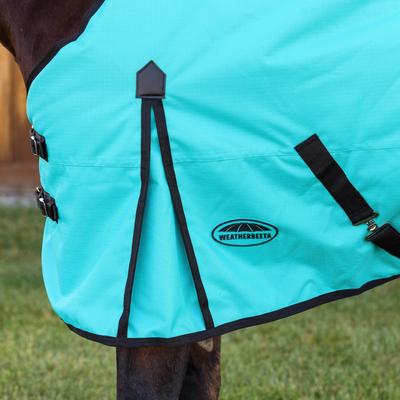 Show full view: WeatherBeeta ComFiTec Original Standard Neck Horse Turnout, Turquoise/Black, 84-in slide 4 of 9