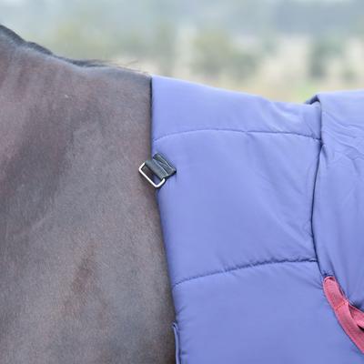 Show full view: WeatherBeeta ComFiTec Essential Combo Neck 220G Horse Turnout, Navy/Burgundy, 87-in slide 4 of 9