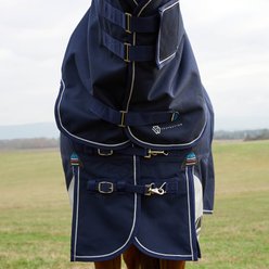 WeatherBeeta ComFiTec Ultra Detach-A-Neck 100G Horse Turnout, Navy, 72-in slide 2 of 9