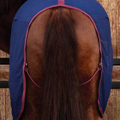 Show full view: WeatherBeeta Cotton Standard Neck Horse Sheet, Navy/Burgundy, 75-in slide 5 of 6