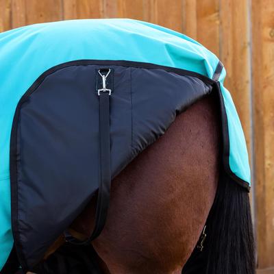 Show full view: WeatherBeeta ComFiTec Original Standard Neck Lite Horse Turnout, Turquoise/Black, 72-in slide 5 of 7