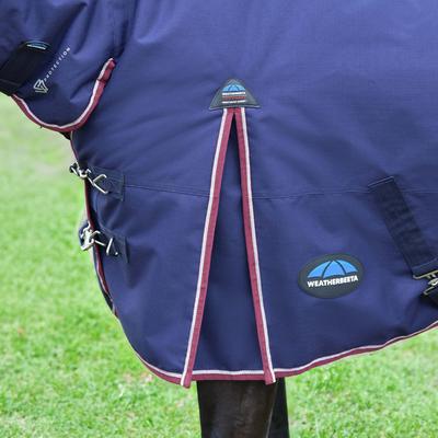 Show full view: WeatherBeeta ComFiTec Essential Combo Neck 360G Horse Turnout, Navy/Burgundy, 48-in slide 5 of 9