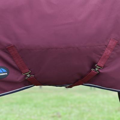 Show full view: WeatherBeeta ComFiTec Essential Combo Neck 220G Horse Turnout, Burgundy/Navy, 72-in slide 6 of 9