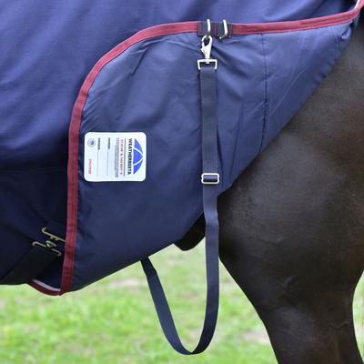 Show full view: WeatherBeeta ComFiTec Essential Combo Neck 220G Horse Turnout, Navy/Burgundy, 87-in slide 8 of 9