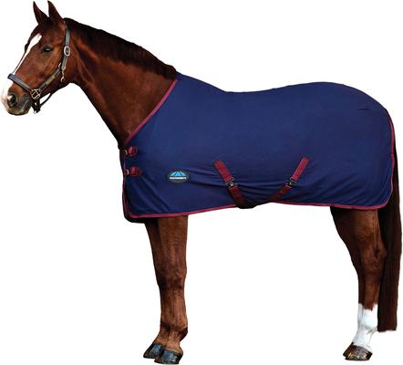 Show full view: WeatherBeeta Cotton Standard Neck Horse Sheet, Navy/Burgundy, 75-in slide 6 of 6