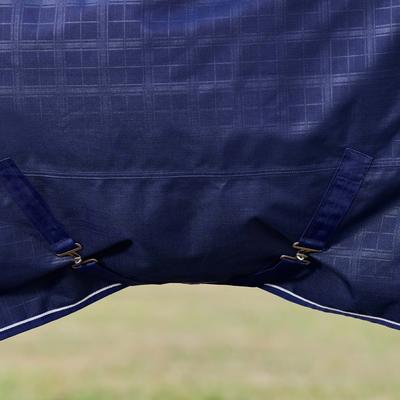 Show full view: WeatherBeeta ComFiTec Prelim Standard Neck 220G Horse Turnout, Navy Embossed Plaid, 69-in slide 6 of 9