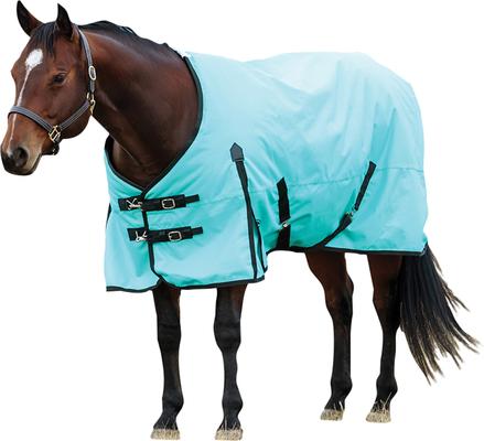 Show full view: WeatherBeeta ComFiTec Original Standard Neck Horse Turnout, Turquoise/Black, 84-in slide 8 of 9