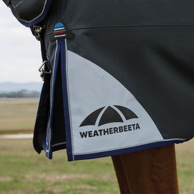 Show full view: WeatherBeeta ComFiTec Ultra Detach-A-Neck 220G Horse Turnout, Charcoal, 75-in slide 7 of 10
