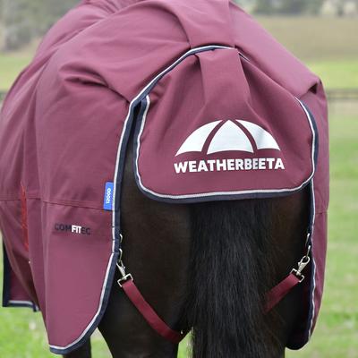 Show full view: WeatherBeeta ComFiTec Essential Combo Neck 220G Horse Turnout, Burgundy/Navy, 72-in slide 8 of 9