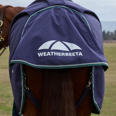 Show full view: WeatherBeeta ComFiTec Plus Dynamic Standard Neck 100G Horse Turnout, Navy/Forest Green, 69-in slide 7 of 9