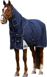 WeatherBeeta ComFiTec Ultra Detach-A-Neck 360G Horse Turnout, Navy, 78-in slide 2 of 9