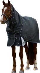 WeatherBeeta ComFiTec Ultra Detach-A-Neck 360G Horse Turnout, Charcoal, 69-in slide 2 of 9