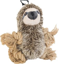 SteelDog USA Ropers Sloth Squeaky Plush Dog Toy